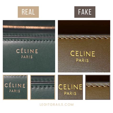 celine triomphe fake vs real|are real celine bags real.